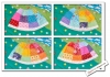 Patchwork-Regenbogen-Rock